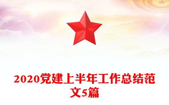 2020党建上半年工作总结范文5篇