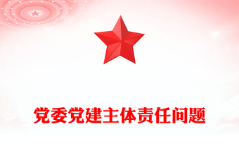 党委党建主体责任问题
