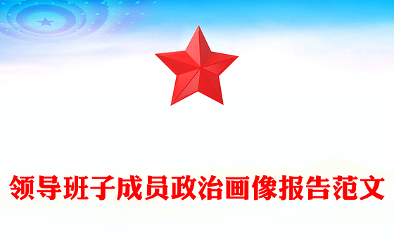 领导班子成员政治画像报告范文