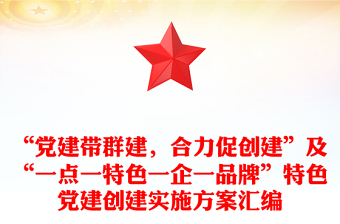 “党建带群建，合力促创建”及“一点一特色一企一品牌”特色党建创建实施方案汇编