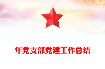 年党支部党建工作总结