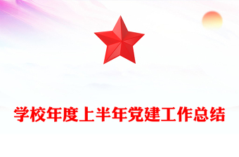学校年度上半年党建工作总结