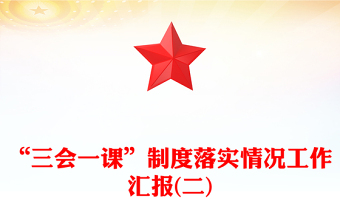 “三会一课”制度落实情况工作汇报(二)
