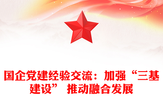 国企党建经验交流：加强“三基建设” 推动融合发展