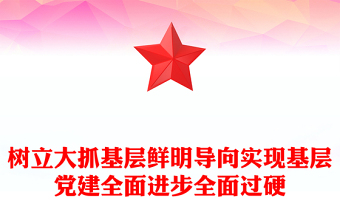 树立大抓基层鲜明导向实现基层党建全面进步全面过硬