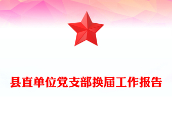县直单位党支部换届工作报告