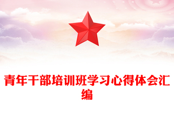 青年干部培训班学习心得体会汇编