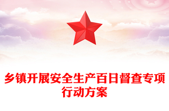 乡镇开展安全生产百日督查专项行动方案