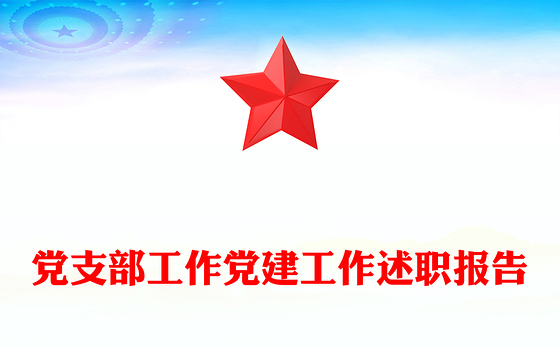 党支部工作党建工作述职报告