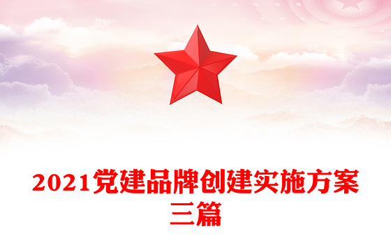 2021党建品牌创建实施方案三篇