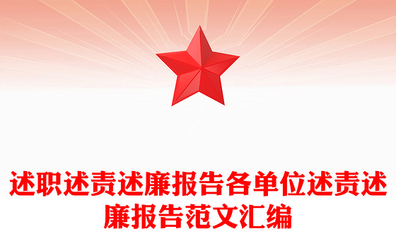 述职述责述廉报告各单位述责述廉报告范文汇编