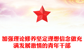 加强理论修养坚定理想信念做充满发展激情的青年干部