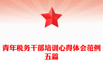 青年税务干部培训心得体会范例五篇