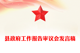 县政府工作报告审议会发言稿