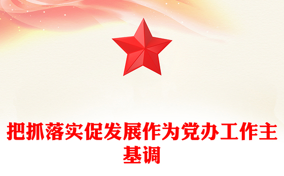 把抓落实促发展作为党办工作主基调