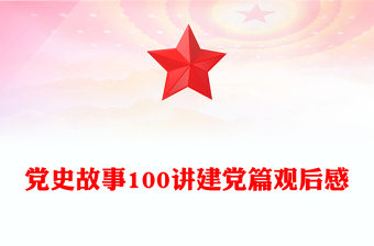党史故事100讲建党篇观后感