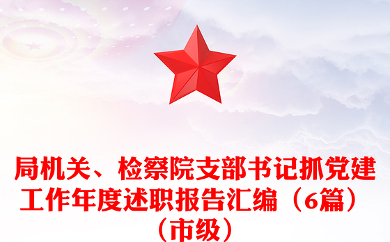局机关、检察院支部书记抓党建工作年度述职报告汇编（6篇）（市级）