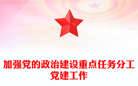 加强党的政治建设重点任务分工党建工作