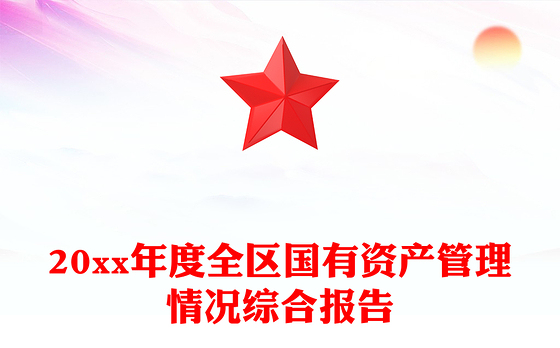 20xx年度全区国有资产管理情况综合报告