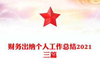 财务出纳个人工作总结2021三篇