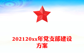 202120xx年党支部建设方案