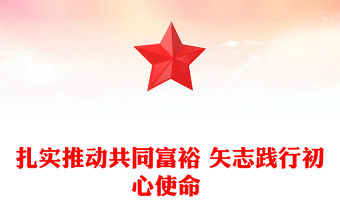 扎实推动共同富裕