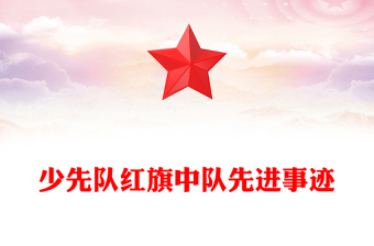 少先队红旗中队先进事迹