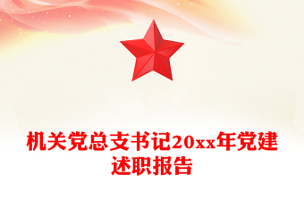机关党总支书记20xx年党建述职报告