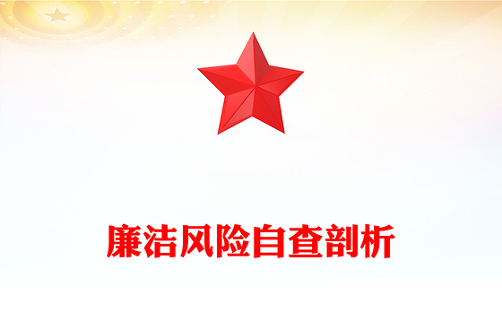 廉洁风险自查剖析