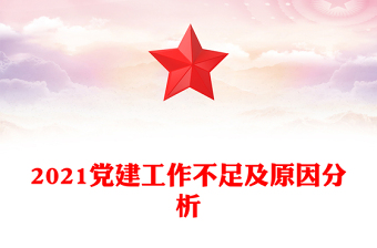 2021党建工作不足及原因分析