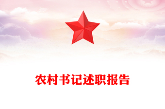 农村书记述职报告
