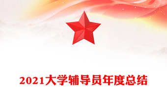 2021大学辅导员年度总结
