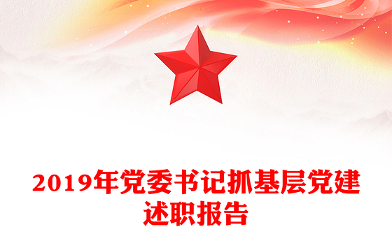 2019年党委书记抓基层党建述职报告