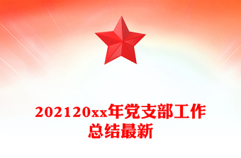 202120xx年党支部工作总结最新