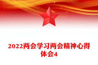 学习两会精神心得体会4