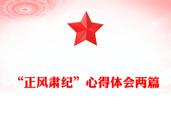 “正风肃纪”心得体会两篇