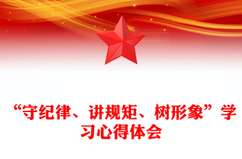 “守纪律、讲规矩、树形象”学习心得体会