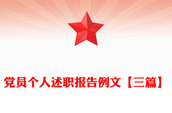 党员个人述职报告例文【三篇】