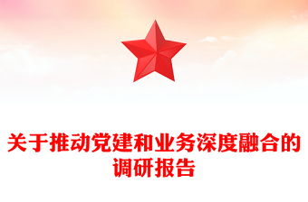 关于推动党建和业务深度融合的调研报告
