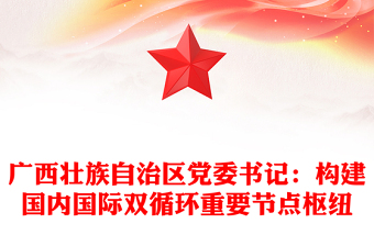 广西壮族自治区党委书记：构建国内国际双循环重要节点枢纽
