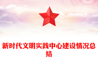 新时代文明实践中心建设情况总结