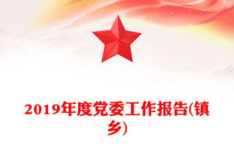 2019年度党委工作报告(镇乡)