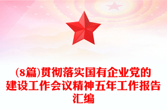 (8篇)贯彻落实国有企业党的建设工作会议精神五年工作报告汇编