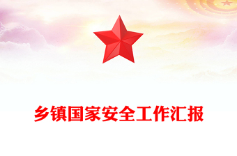 乡镇国家安全工作汇报