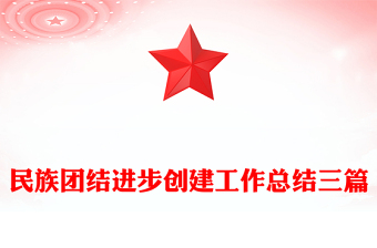 民族团结进步创建工作总结三篇