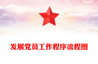 发展党员工作程序流程图