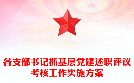 各支部书记抓基层党建述职评议考核工作实施方案