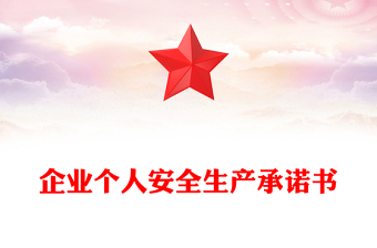 企业个人安全生产承诺书