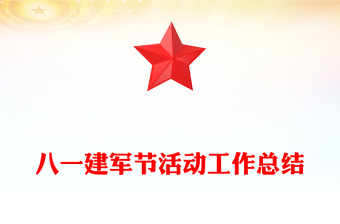 八一建军节活动工作总结