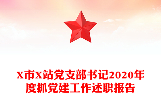 X市X站党支部书记2020年度抓党建工作述职报告